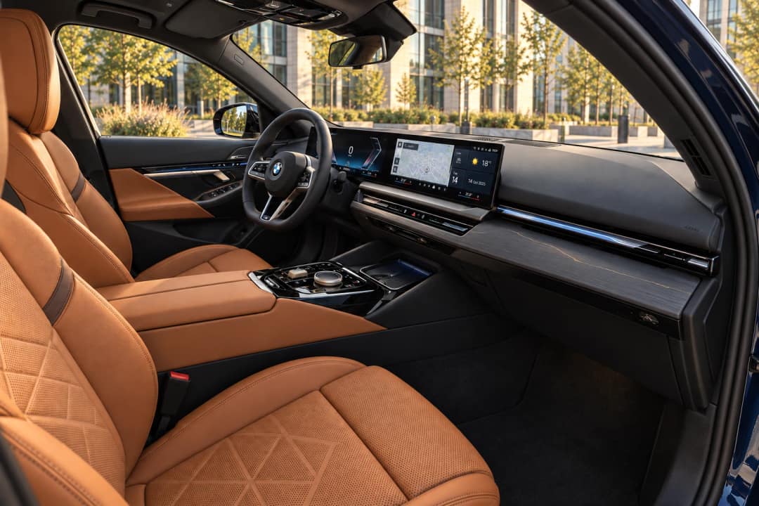 BMW 520, 2025 for rent in Lviv&nbsp;— interior, front seats