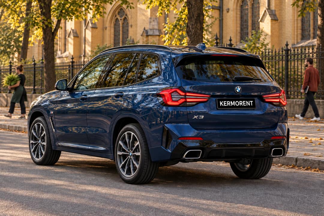 BMW X3 в аренду во Львове&nbsp;— вид сзади