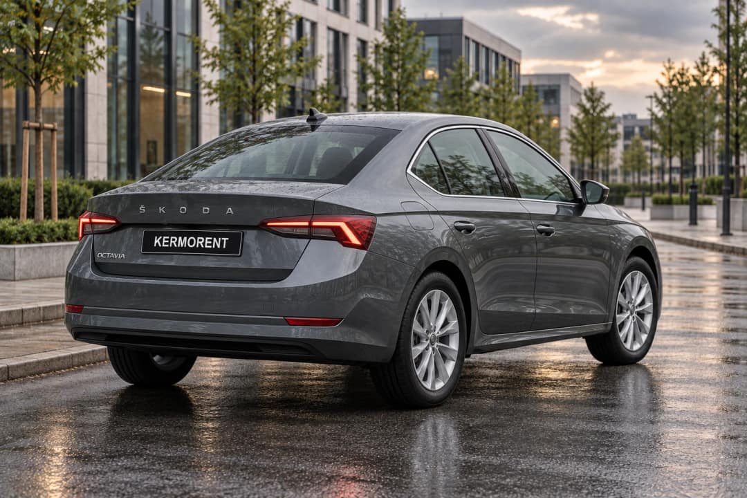 Skoda Octavia в оренду у Львові&nbsp;— вигляд ззаду