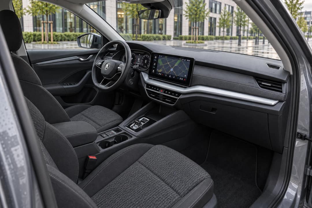 Skoda Octavia в оренду у Львові&nbsp;— салон, передній ряд