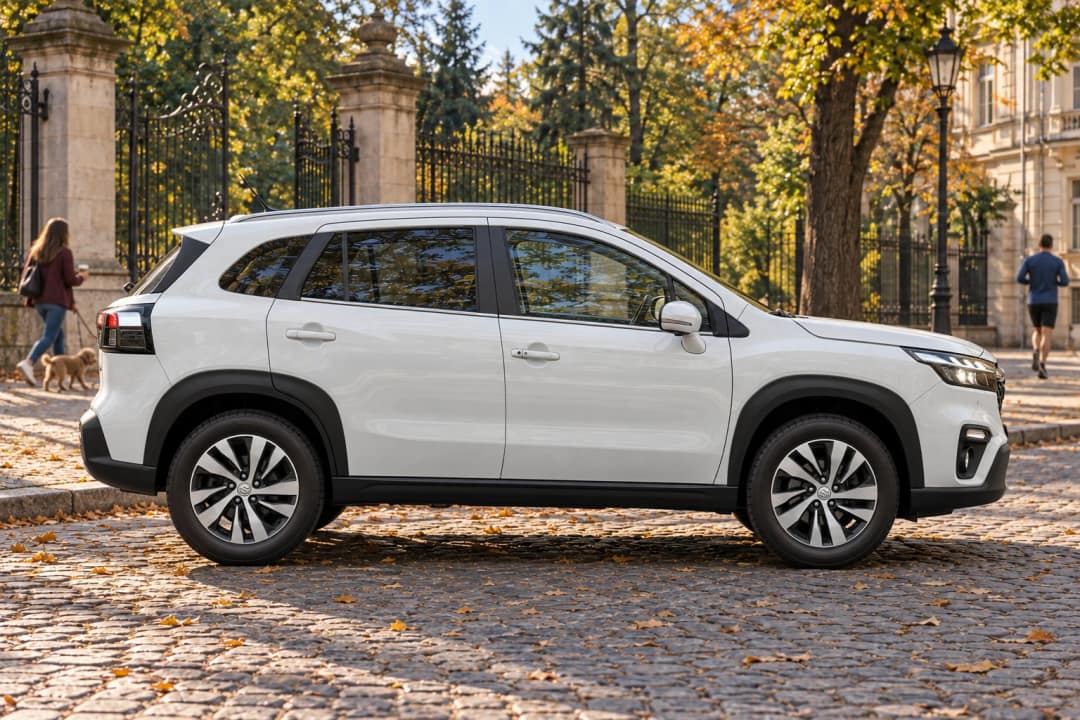 Suzuki S-Cross в оренду у Львові — вигляд збоку