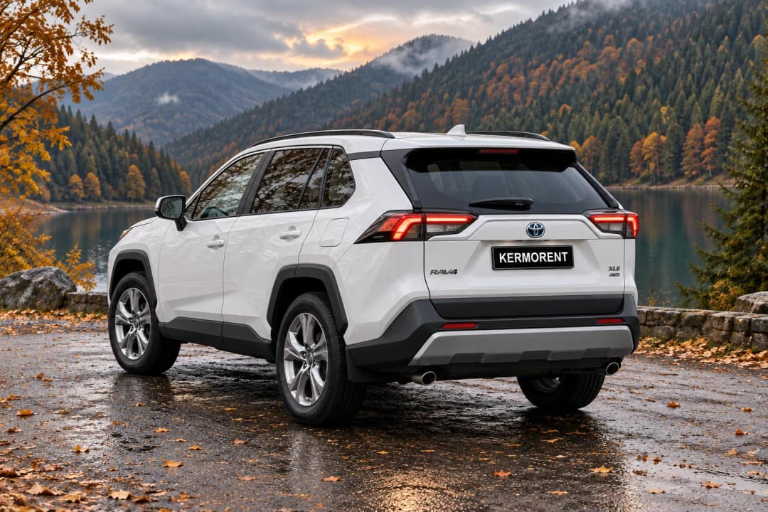 Toyota RAV4 в оренду у Києві&nbsp;— вигляд ззаду