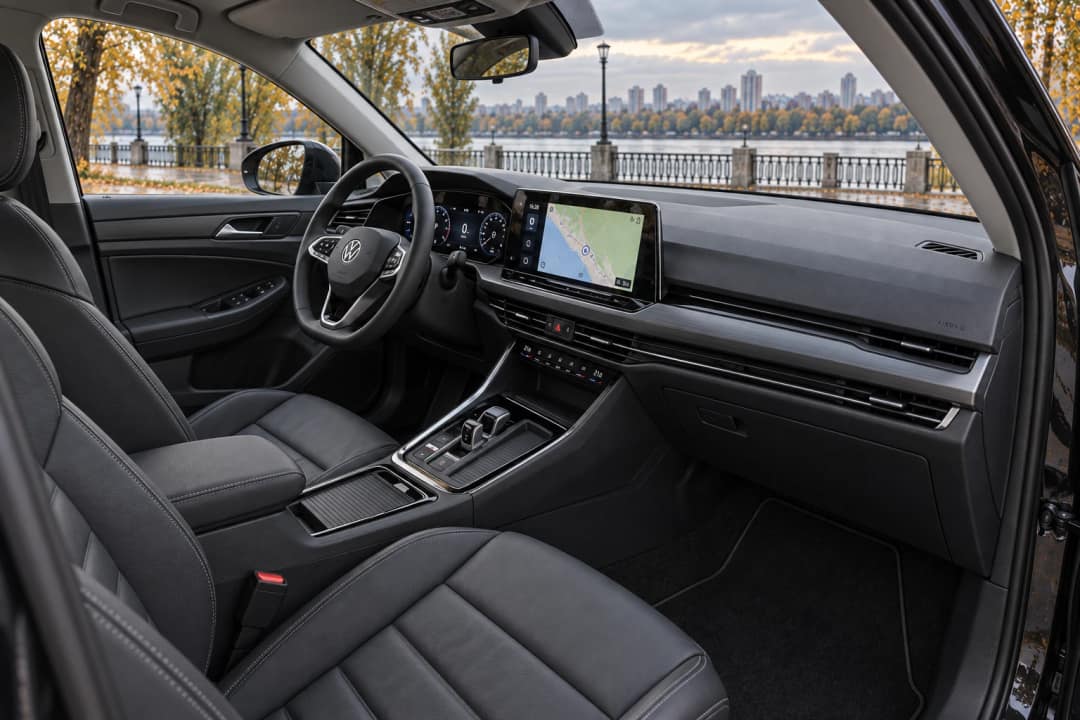 VW Golf в оренду у Києві&nbsp;— салон, передній ряд