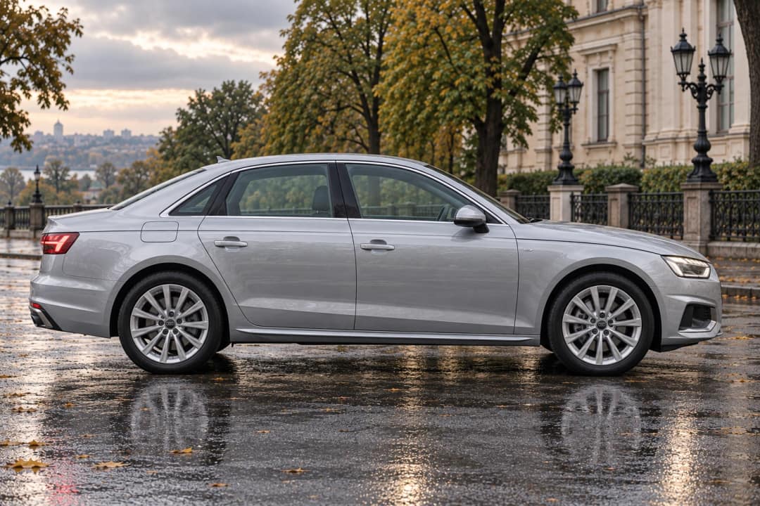 Audi A4 в оренду у Львові — вигляд збоку