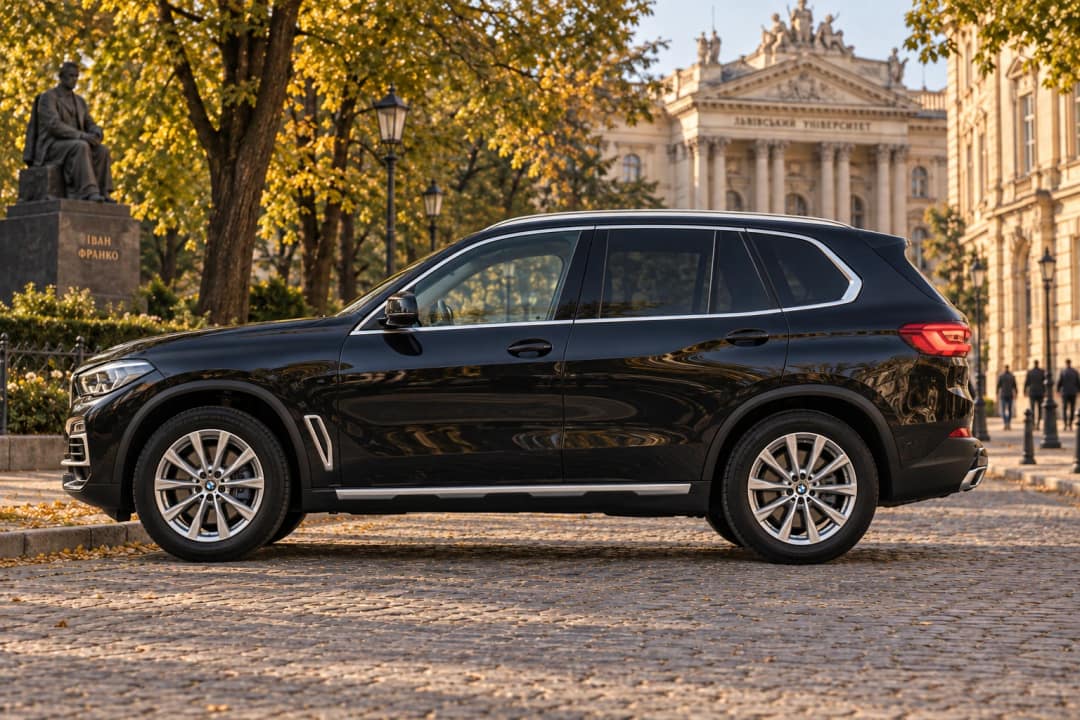BMW X5 G05 for rent in Lviv — side view