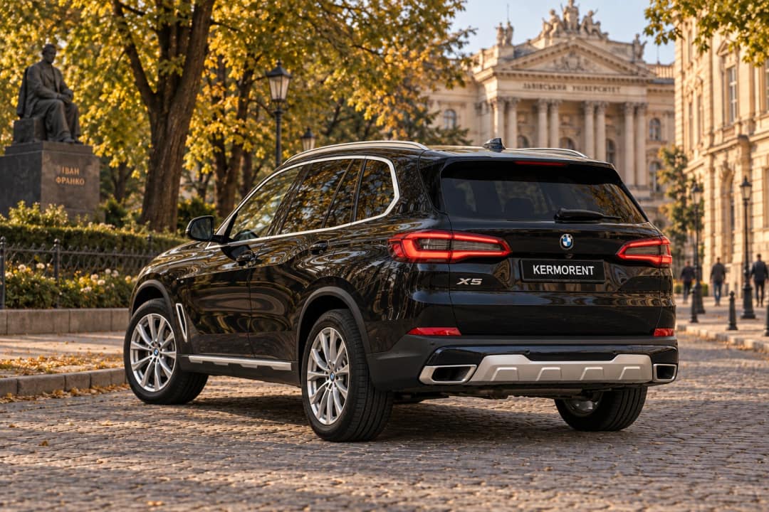 BMW X5 G05 for rent in Lviv — rear view