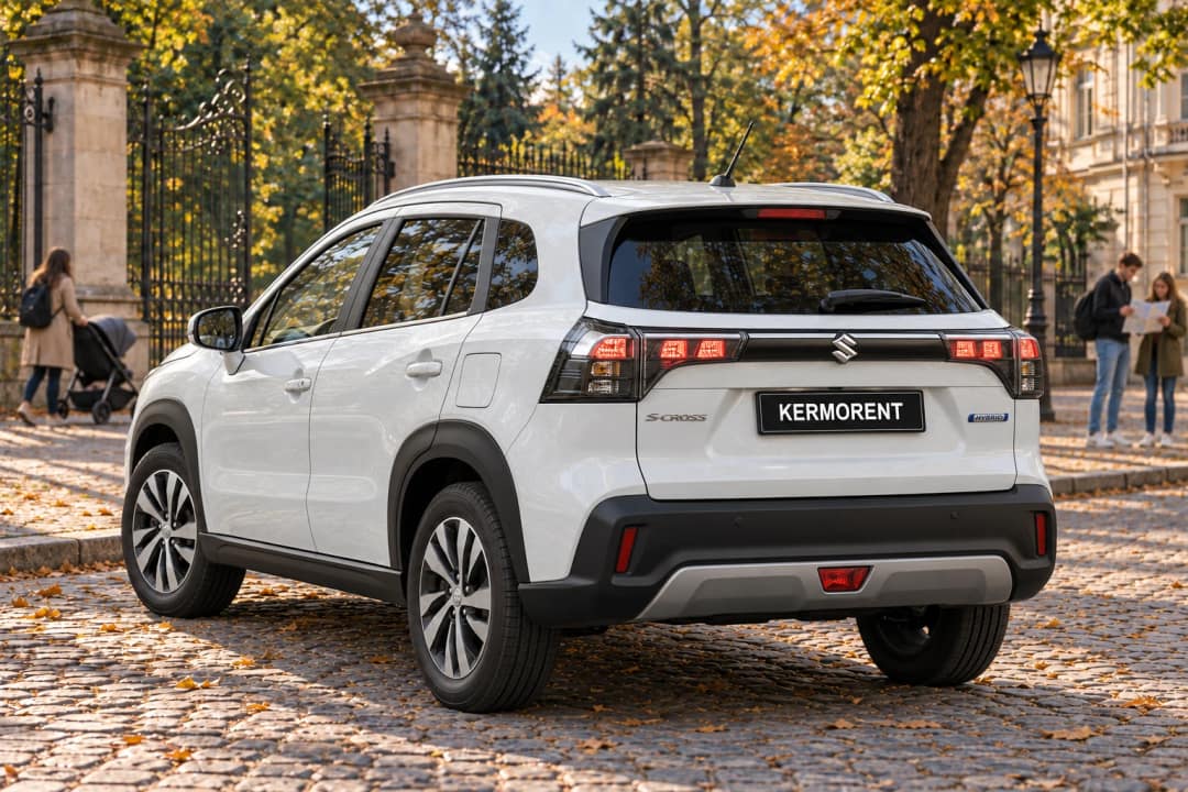 Suzuki S-Cross в оренду у Львові — вигляд ззаду